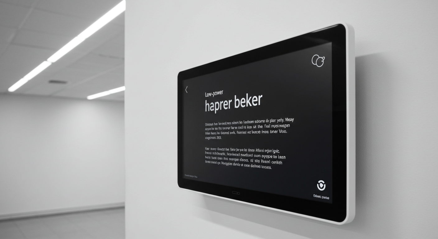 Low-power ePaper display