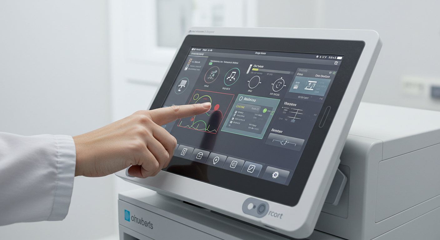 Medical equipment touch screen