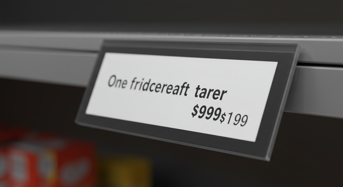 e-paper display for electronic shelf labels (ESL)